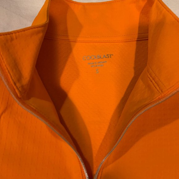 dover saddlery coolblast sun shirt - orange, woman's size small - Picture 2 of 3